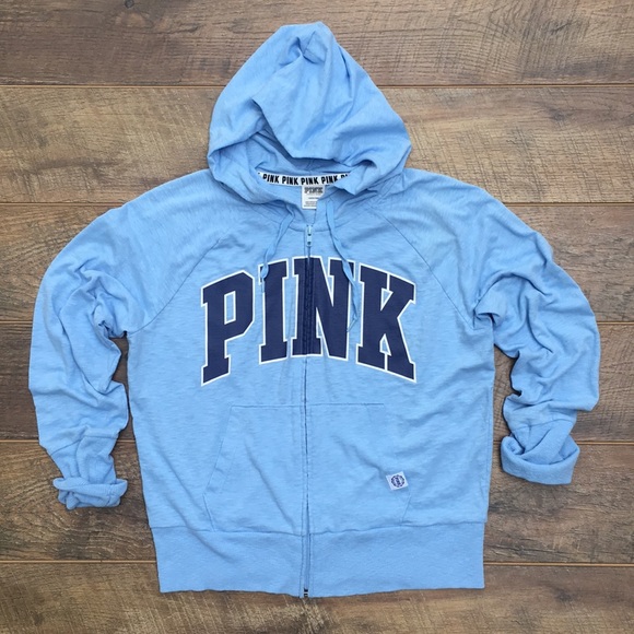 PINK Victoria's Secret Tops - PINK Zip Up Lightweight Hoodie